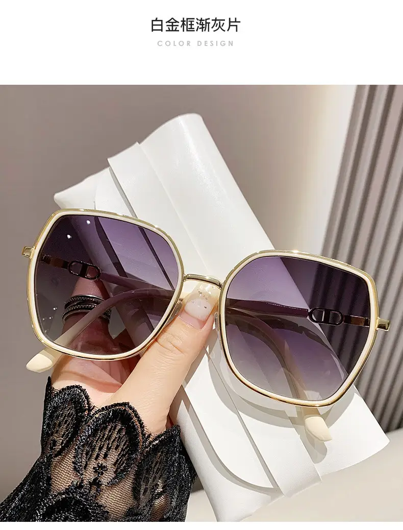 Women Anti-UV Polarized Sunglasses Large Frame — feature 14