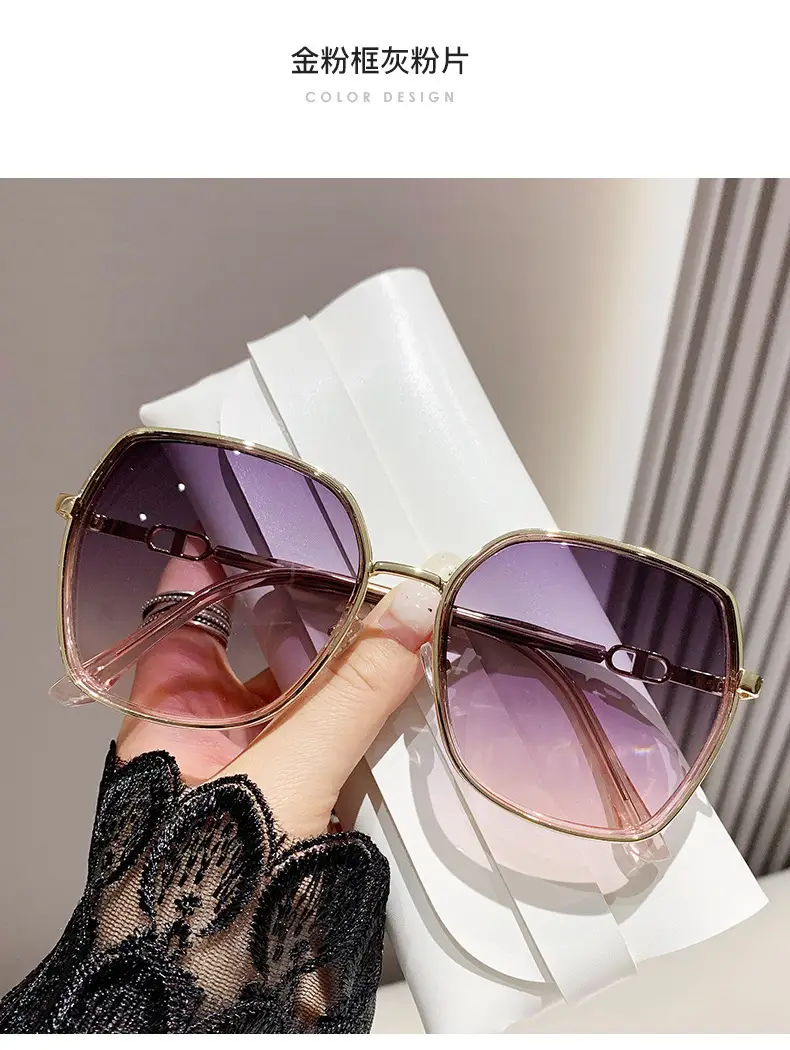 Women Anti-UV Polarized Sunglasses Large Frame — feature 18