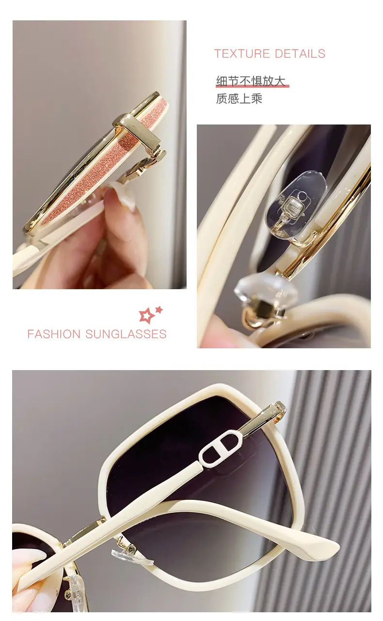 Women Anti-UV Polarized Sunglasses Large Frame — feature 6