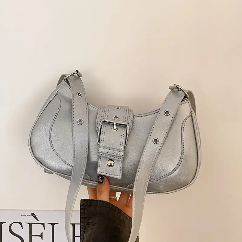 Women's French Style White Shoulder Bag 2023 - Image 4