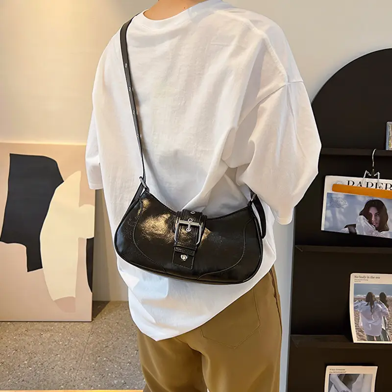 Women's French Style White Shoulder Bag 2023 - Image 5