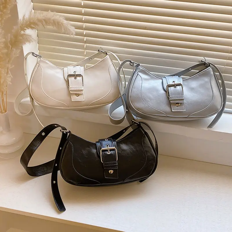 Women's French Style White Shoulder Bag 2023 - Image 7