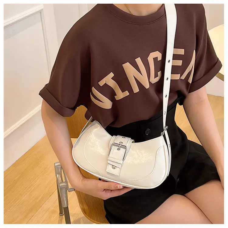 Women's French Style White Shoulder Bag 2023 — feature 14