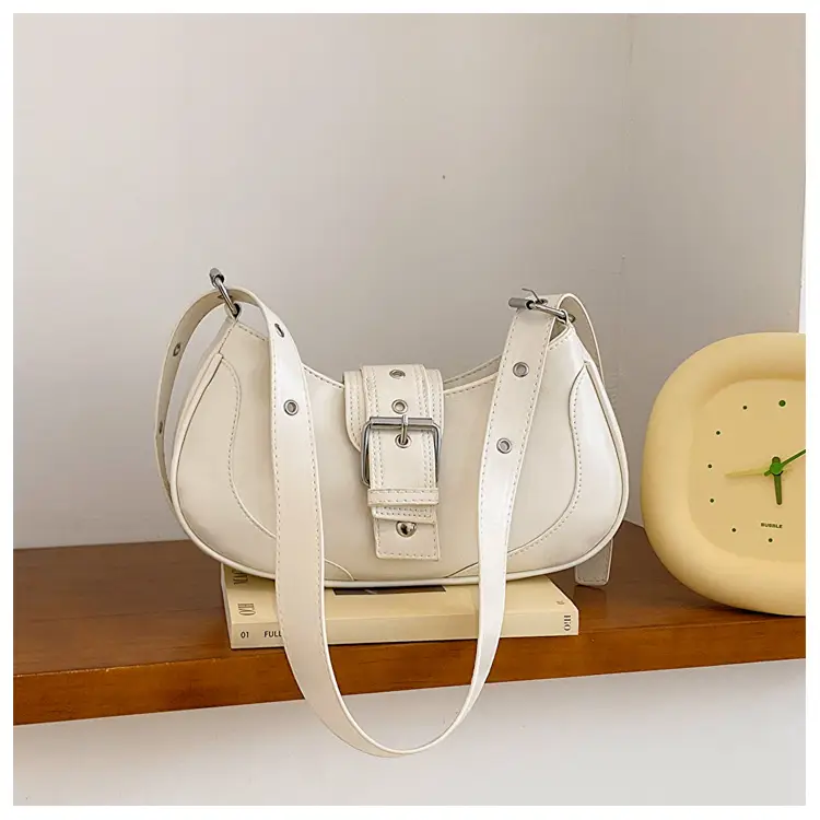 Women's French Style White Shoulder Bag 2023 — feature 21