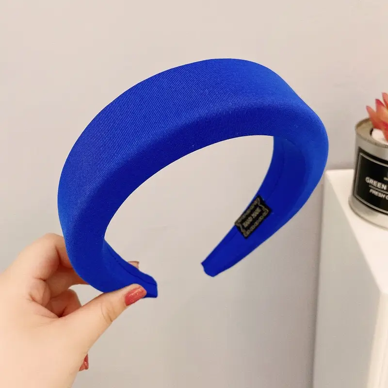 Women's Yellow Thick Hair Hoop with Wide Edge - Image 13
