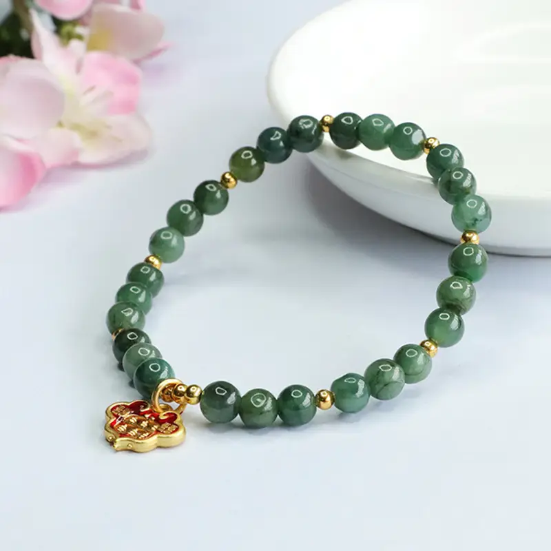 Oil Green Ruyi Abacus Bracelet for Women — feature 8