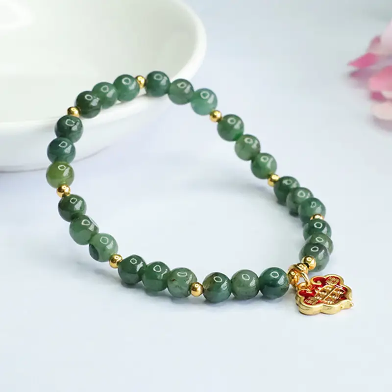 Oil Green Ruyi Abacus Bracelet for Women — feature 9