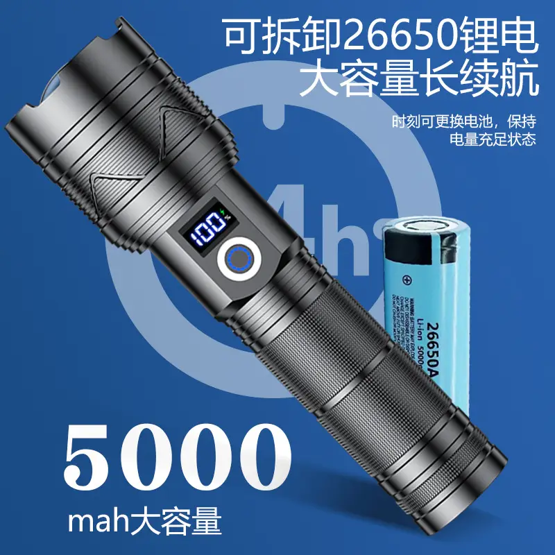 Tactical Laser Flashlight 20W Digital Display 6cm - Image 7