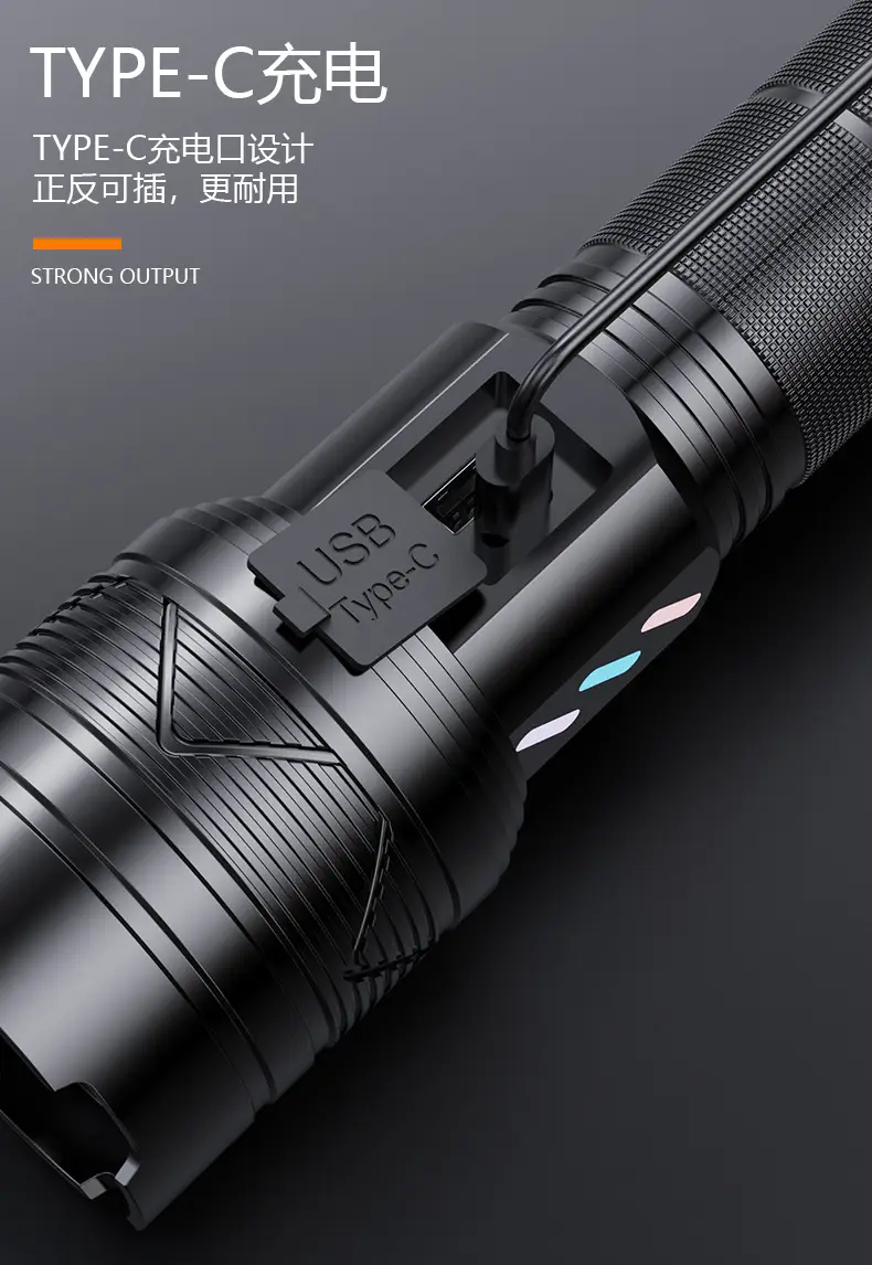 Tactical Laser Flashlight 20W Digital Display 6cm β feature 15