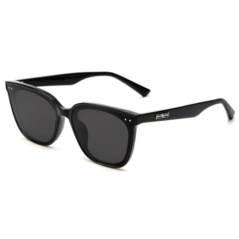 2025 Sunglasses Black Square Frame Anti-UV Girls