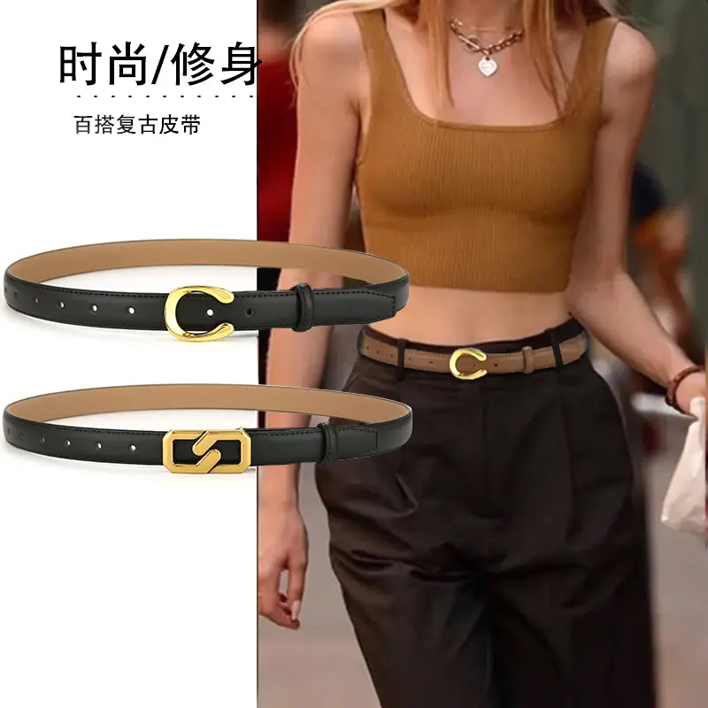 Women Brown Genuine Leather Belt Summer Wear - Image 9