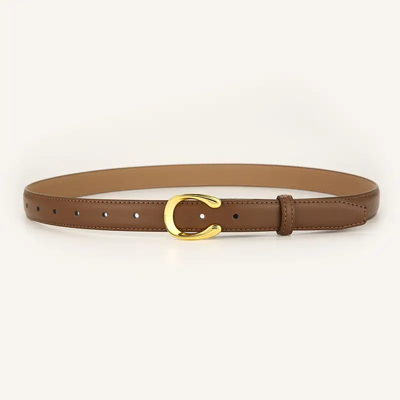 Women Brown Genuine Leather Belt Summer Wear - Image 5