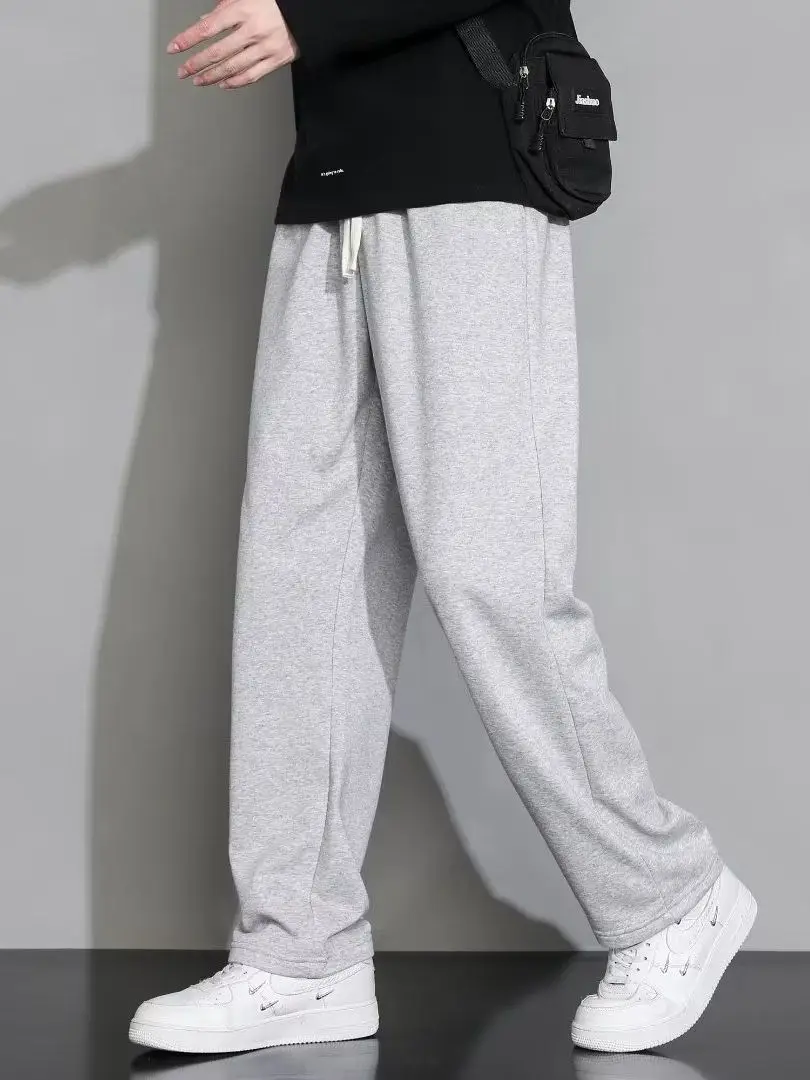 Men's Black Wide-leg Casual Pants Summer Dosing Heavy - Image 5