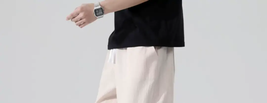 Men Loose Fit Casual Pants Cotton Linen Summer — feature 14