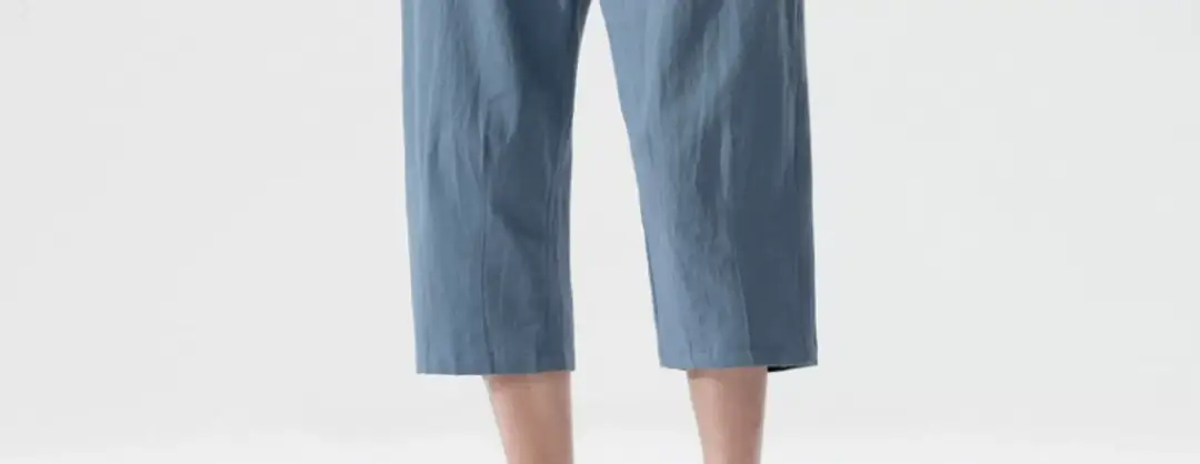 Men Loose Fit Casual Pants Cotton Linen Summer — feature 18