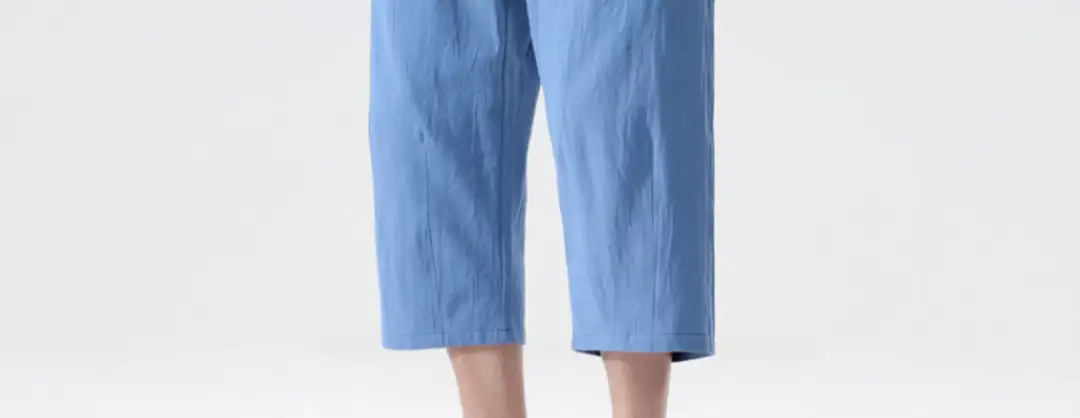 Men Loose Fit Casual Pants Cotton Linen Summer — feature 21