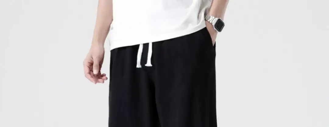 Men Loose Fit Casual Pants Cotton Linen Summer — feature 5