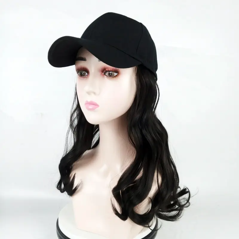 Women's Big Wave Cap Wig Mid-Length Hair Trendy - Image 5
