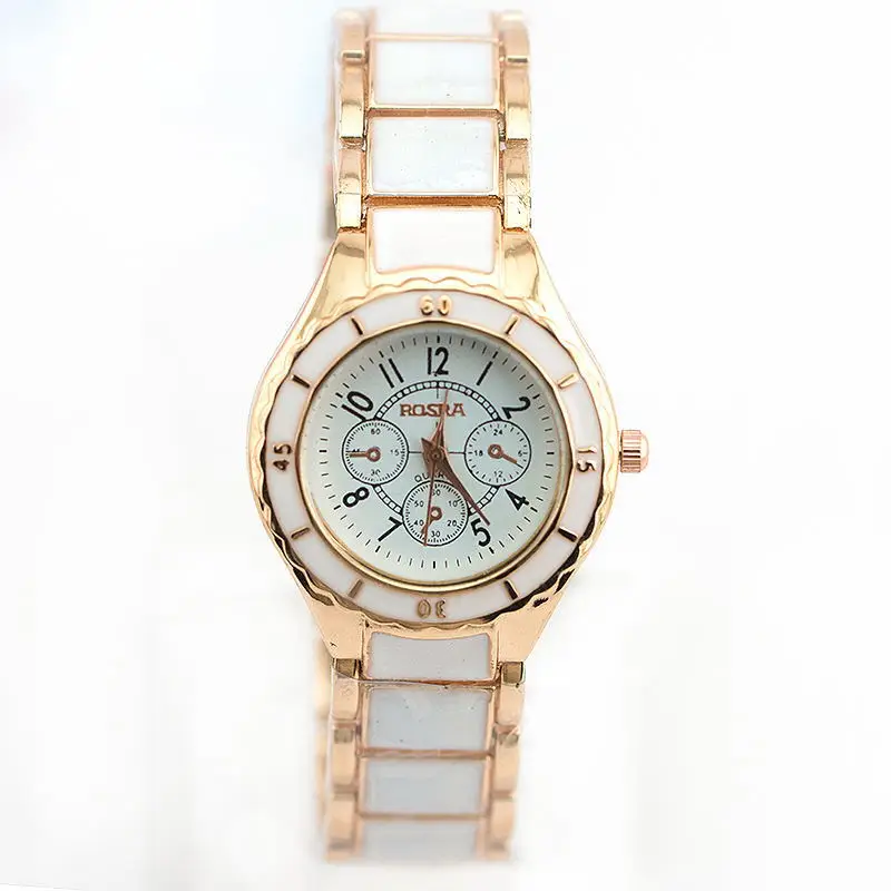 Women's Rose Gold Skeleton Watch with Large Dial — feature 1