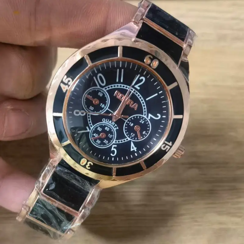 Women's Rose Gold Skeleton Watch with Large Dial — feature 16