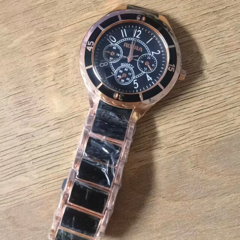 Women's Rose Gold Skeleton Watch with Large Dial — feature 17