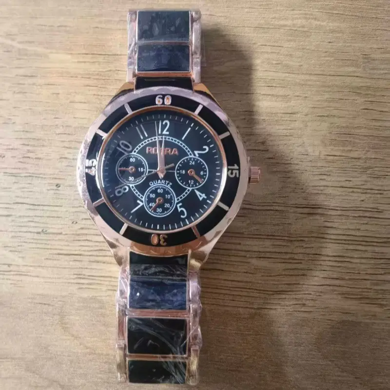 Women's Rose Gold Skeleton Watch with Large Dial — feature 18