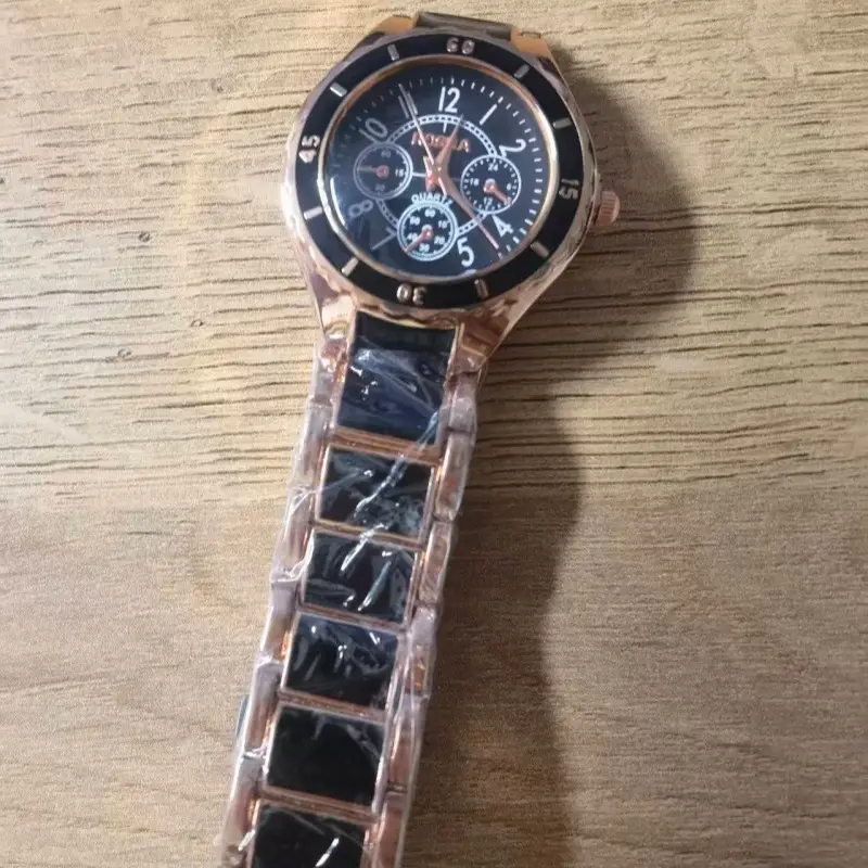 Women's Rose Gold Skeleton Watch with Large Dial — feature 19