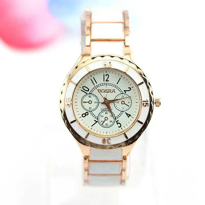 Women's Rose Gold Skeleton Watch with Large Dial — feature 2