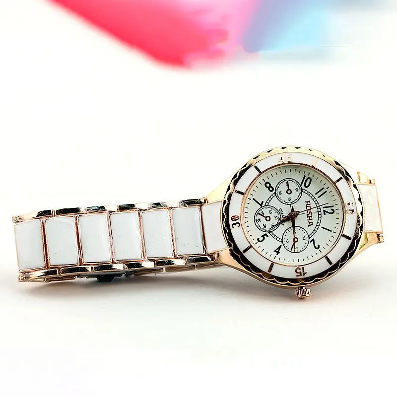 Women's Rose Gold Skeleton Watch with Large Dial — feature 6