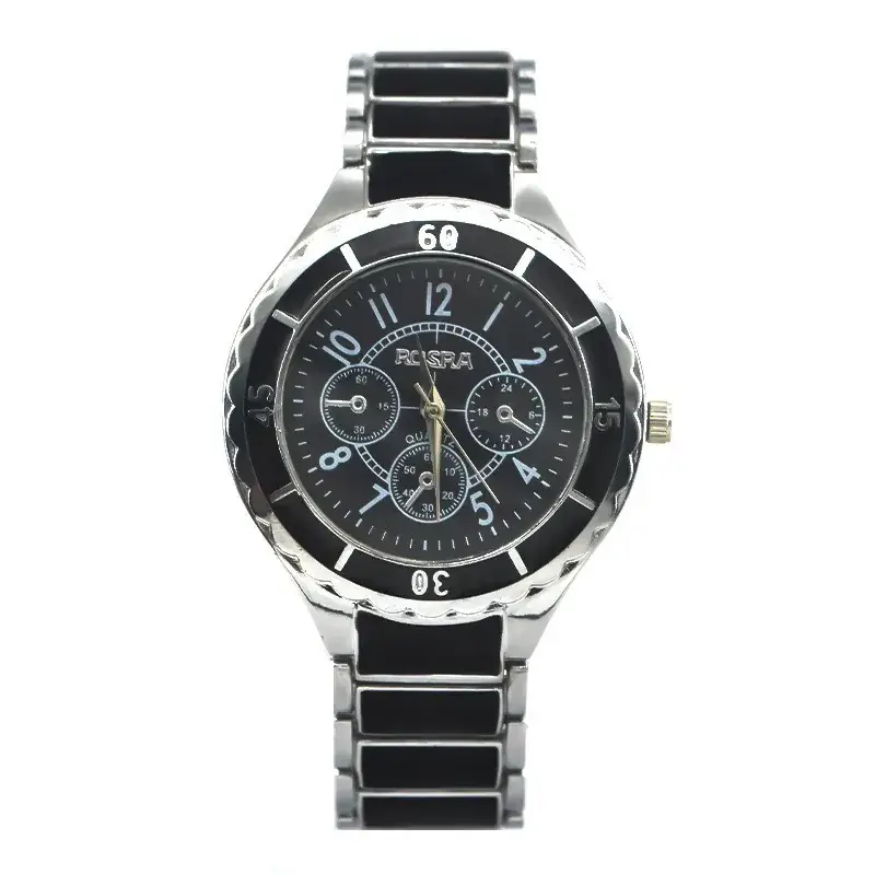 Women's Rose Gold Skeleton Watch with Large Dial