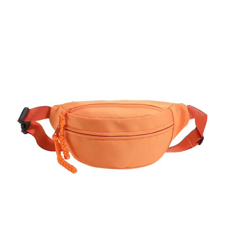Women's Orange Canvas Crossbody Bag Large Capacity - Image 4