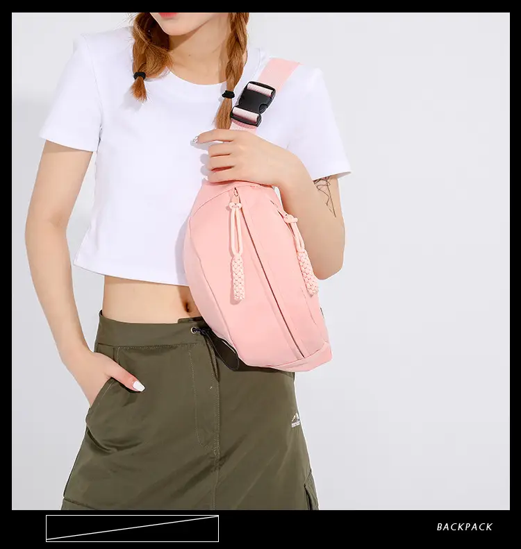 Women's Orange Canvas Crossbody Bag Large Capacity — feature 3