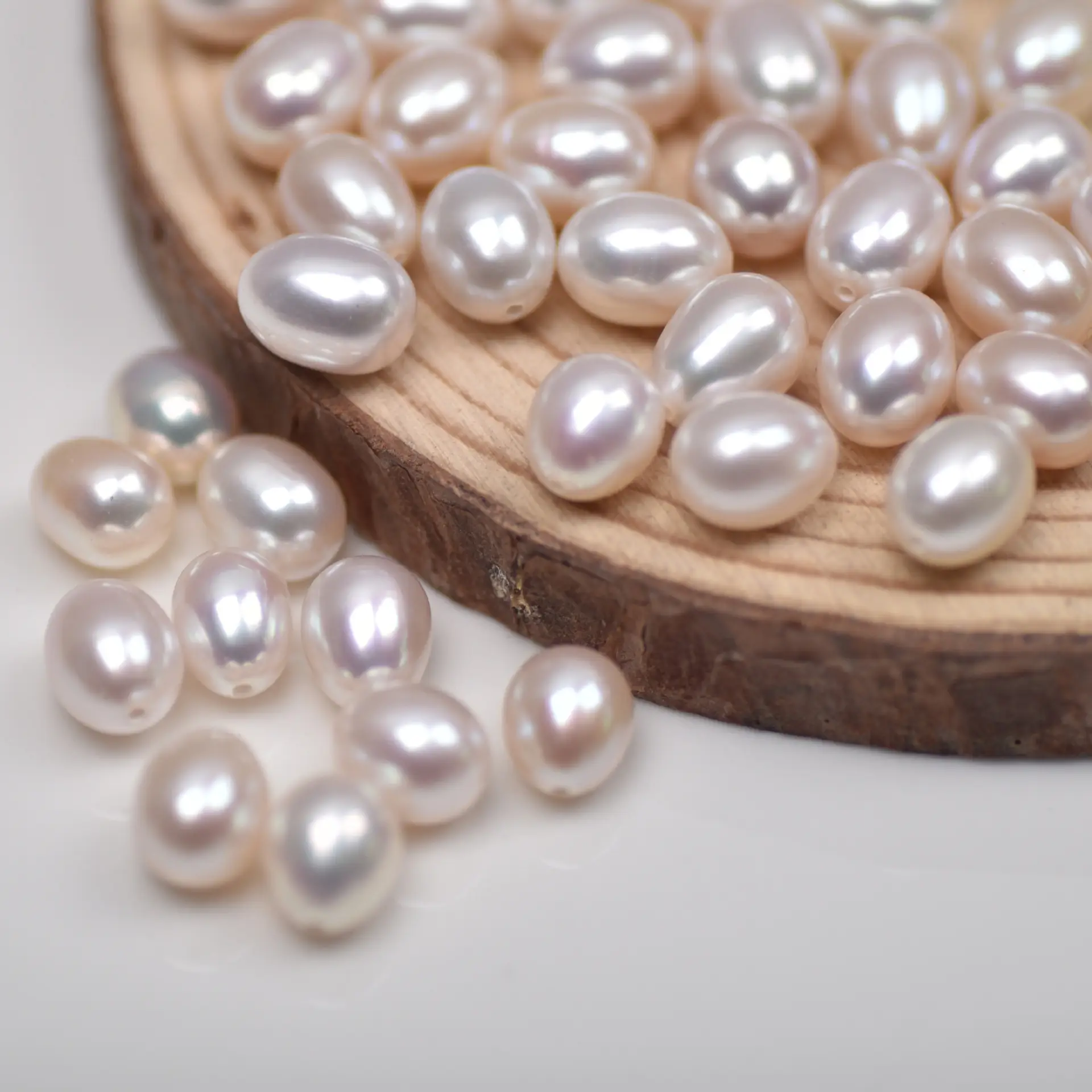 Natural Freshwater Pearls Half-Hole Rice Beads — feature 6