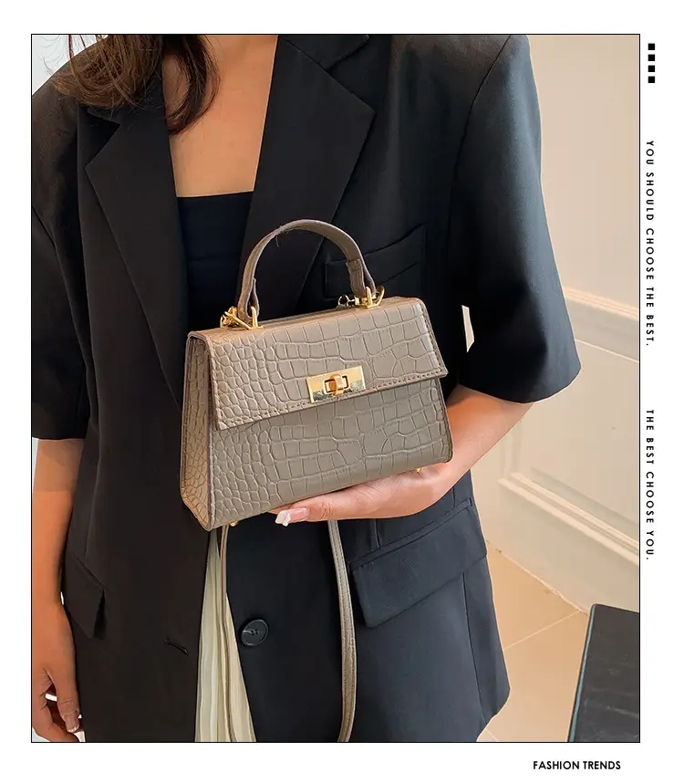 Retro Style Single Shoulder Small Bag 2025 New Trendy This Year's Trendy Fashionable Simple Small Square Bag for Women — feature 1