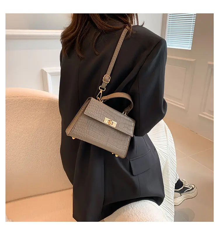 Retro Style Single Shoulder Small Bag 2025 New Trendy This Year's Trendy Fashionable Simple Small Square Bag for Women — feature 17