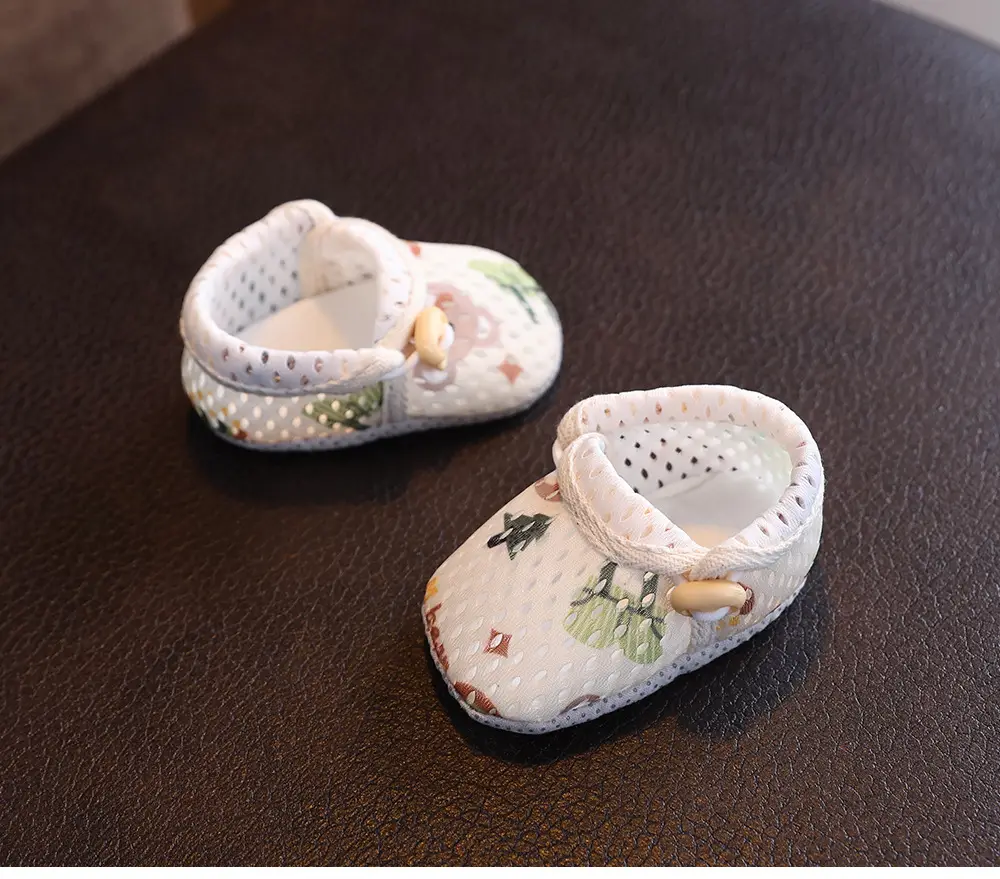 White Mesh Toddler Sandals with Non-Slip Sole — feature 21
