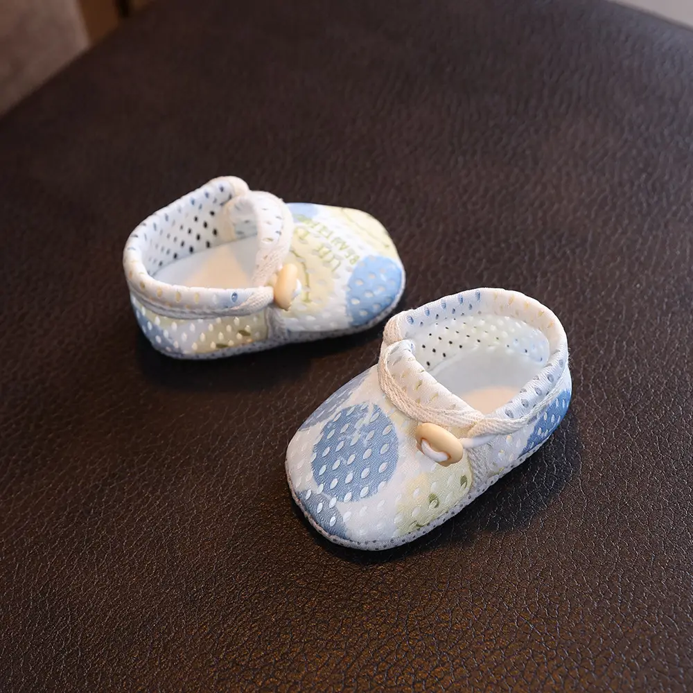White Mesh Toddler Sandals with Non-Slip Sole