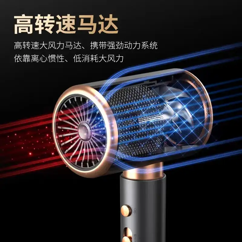 High Power Hair Dryer with Blue Light & 5 Speed Control - Image 18