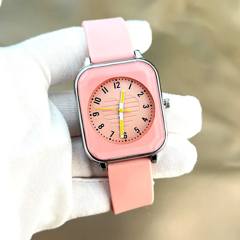 New ladies square skin feeling silicone strap watch simple fashion casual quartz watch manufacturers wholesale trade — feature 11