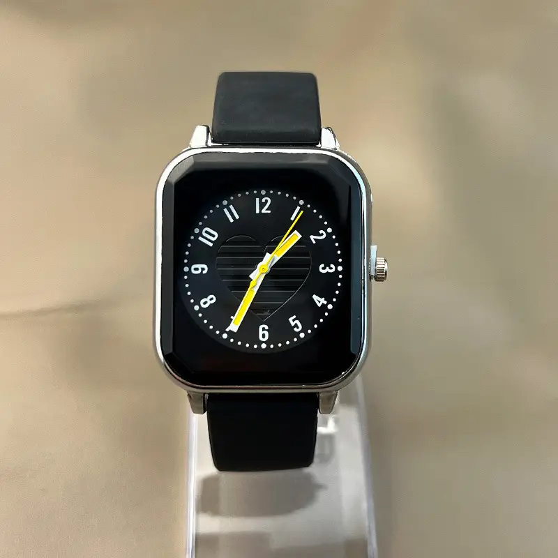 New ladies square skin feeling silicone strap watch simple fashion casual quartz watch manufacturers wholesale trade — feature 12