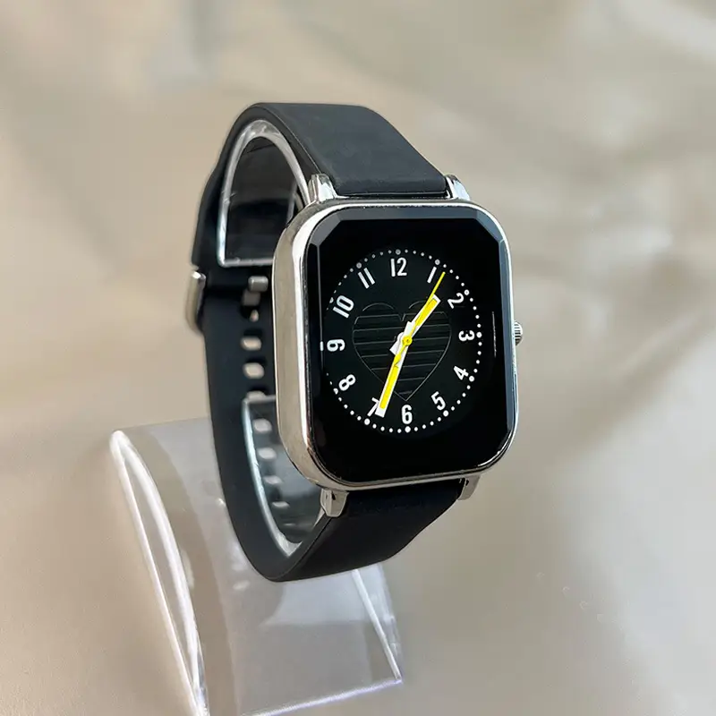 New ladies square skin feeling silicone strap watch simple fashion casual quartz watch manufacturers wholesale trade — feature 13