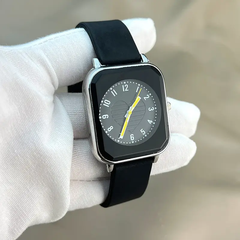 New ladies square skin feeling silicone strap watch simple fashion casual quartz watch manufacturers wholesale trade — feature 14