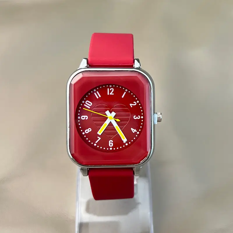 New ladies square skin feeling silicone strap watch simple fashion casual quartz watch manufacturers wholesale trade — feature 17