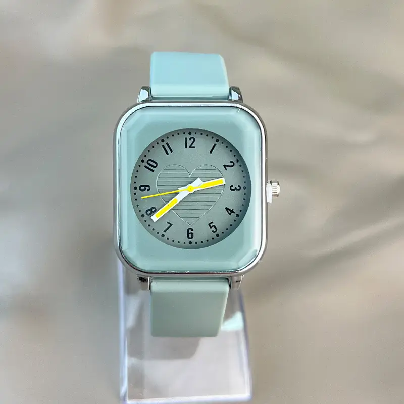 New ladies square skin feeling silicone strap watch simple fashion casual quartz watch manufacturers wholesale trade — feature 20