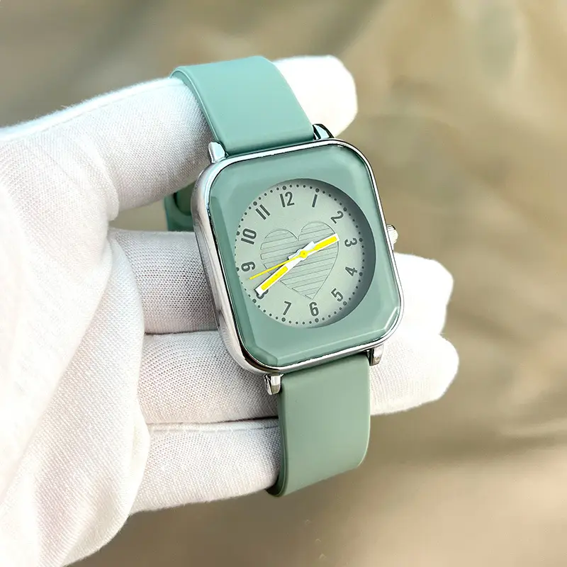 New ladies square skin feeling silicone strap watch simple fashion casual quartz watch manufacturers wholesale trade — feature 22