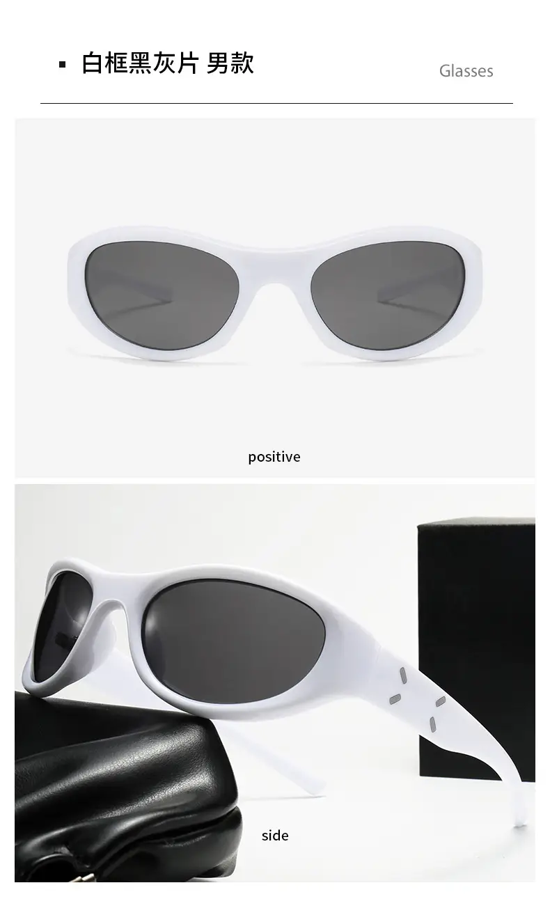 2023 New Y2K Retro Sunglasses Black — feature 16