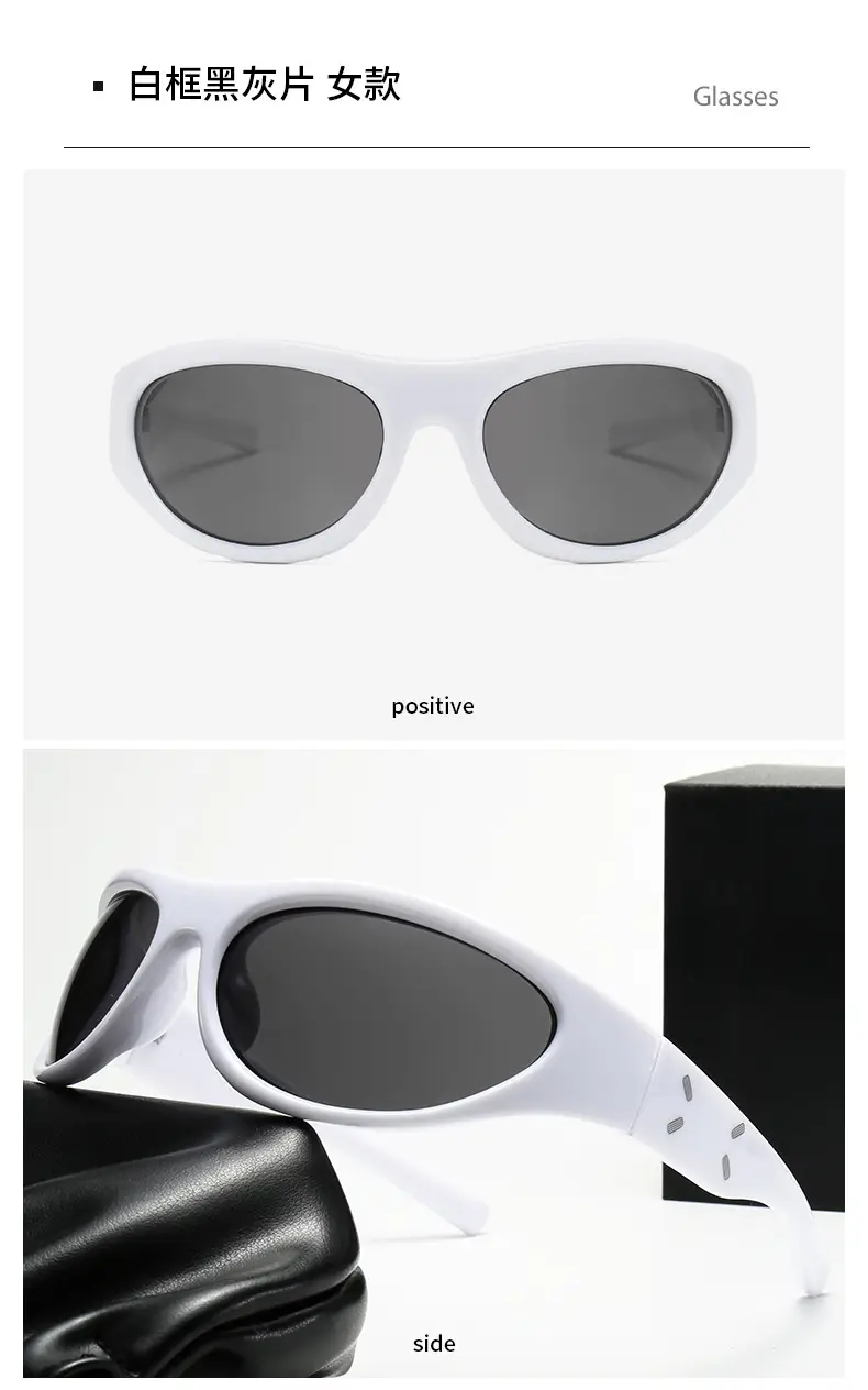 2023 New Y2K Retro Sunglasses Black — feature 17