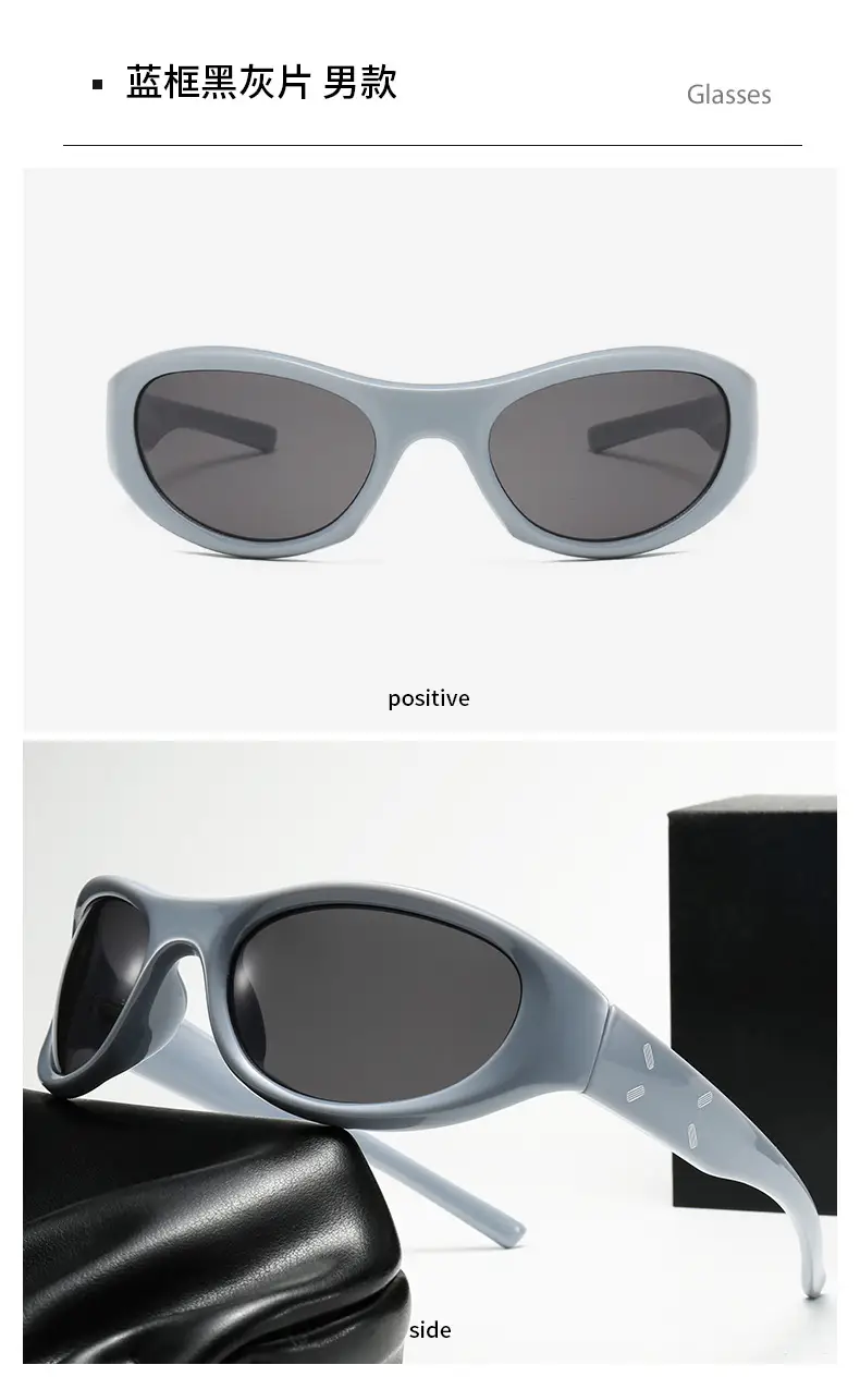 2023 New Y2K Retro Sunglasses Black — feature 18