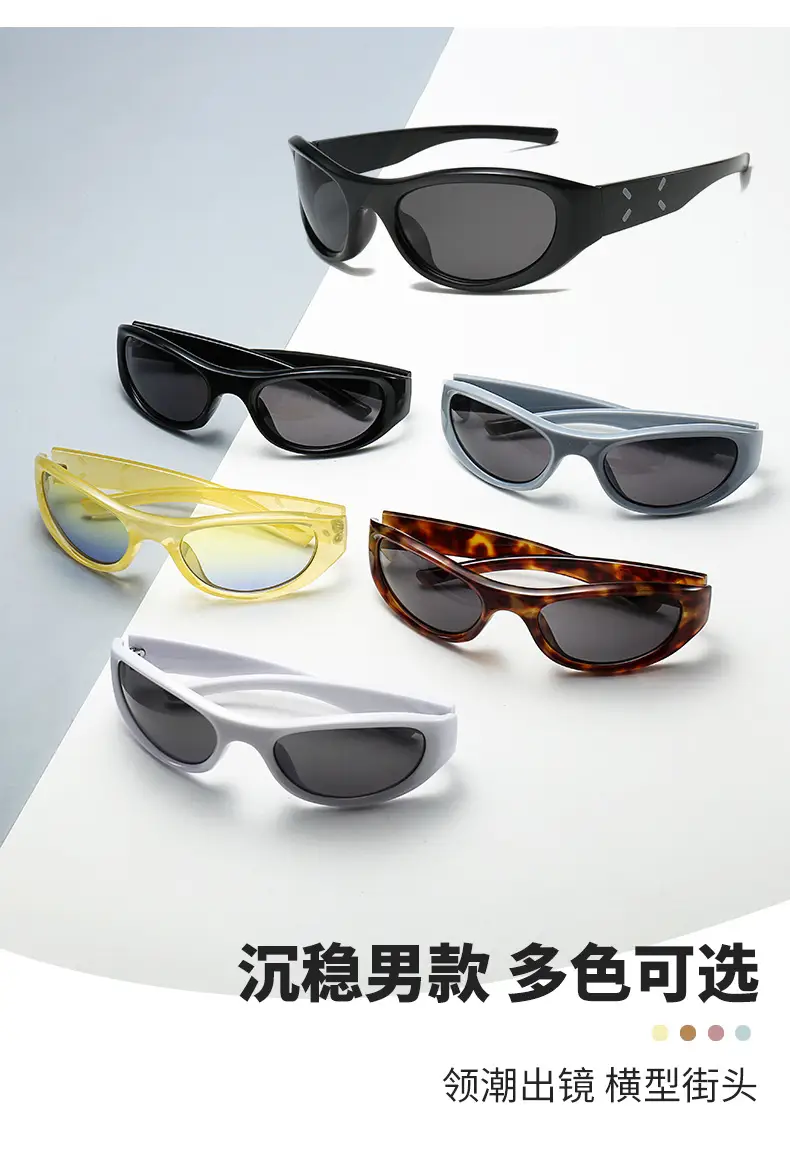 2023 New Y2K Retro Sunglasses Black — feature 4