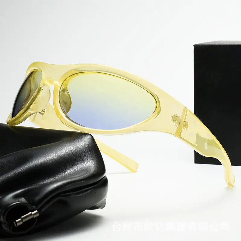 2023 New Y2K Retro Sunglasses Black - Image 4